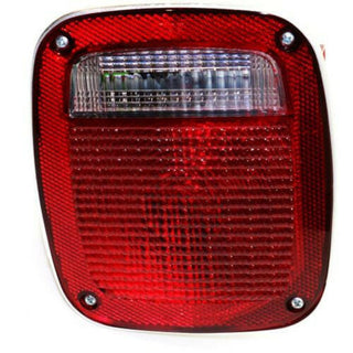 1981-1986 Jeep CJ Series Tail Lamp RH, Assembly, Chrome.