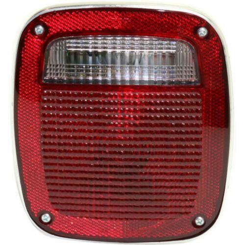 1981-1986 Jeep CJ Series Tail Lamp LH, Assembly, Chrome.
