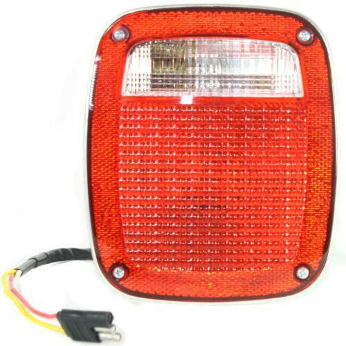 1976-1980 Jeep CJ Series Tail Lamp RH, Assembly, Chrome.