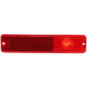 1976-1986 Jeep CJ7 Rear Side Marker Lamp RH=LH, Red.