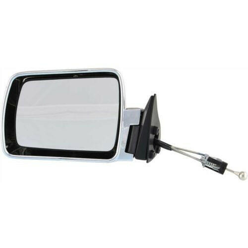 1984-1996 Jeep Cherokee Mirror LH, Manual Remote, Non-heated, Non-fold.