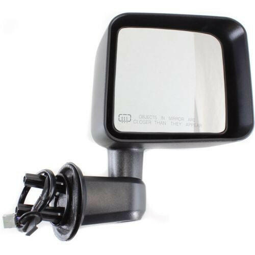 2011-2013 Jeep Wrangler Mirror RH, Power, Heated, Manual Fold, Textured.