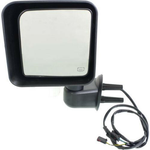 2015-2016 Jeep Wrangler Mirror LH, Power, Heated, Manual Fold, Textured.