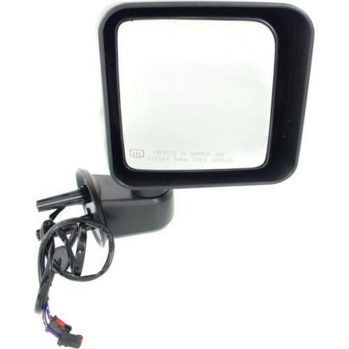 2015-2016 Jeep Wrangler Mirror RH, Power, Heated, Manual Fold, Textured.