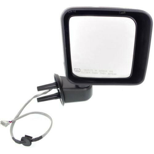 2014 Jeep Wrangler Mirror RH, Power, Heated, Manual Folding, Chrome.