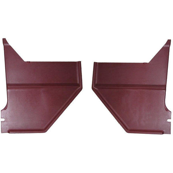 1967-1968 Ford Mustang Kick Panel, Red Pair Coupe Fastback.