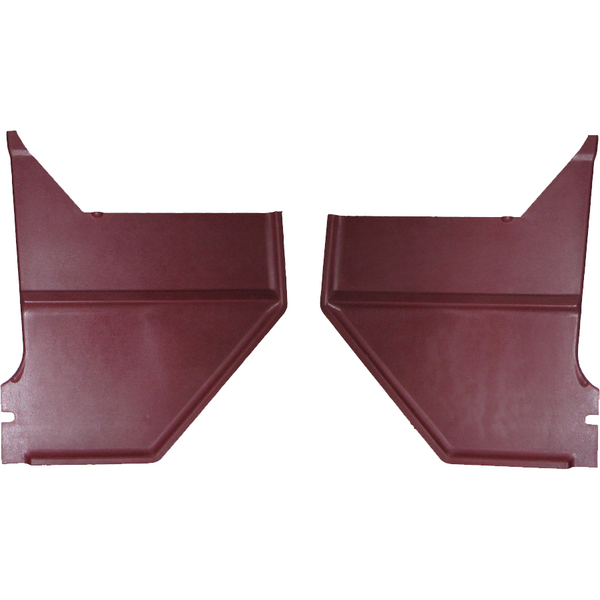 1967-1968 Ford Mustang Kick Panel, Red Pair Coupe Fastback.