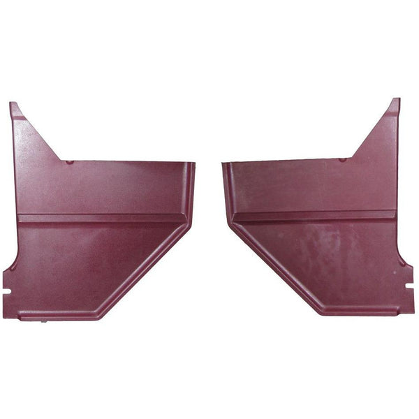 1968 Ford Mustang Kick Panel, Maroon Pair Coupe Fastback - Classic 2 Current Fabrication
