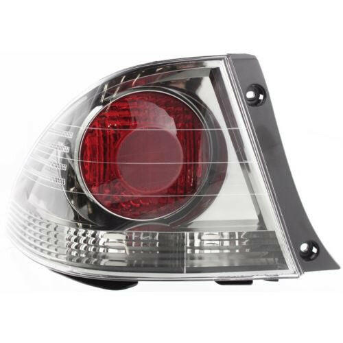 2002-2003 Lexus IS300 Tail Lamp LH, Outer, Lens/Housing, Dark Metallic, Sedan.