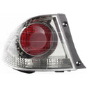 2002-2003 Lexus IS300 Tail Lamp LH, Outer, Lens/Housing, Dark Metallic, Sedan.
