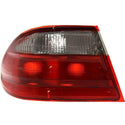 2000-2002 Mercedes-Benz E-CLAss Tail Lamp LH, Outer, Red & Clear, Elegance, Sedan.