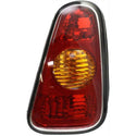 2002-2006 MINI Cooper Tail Lamp RH, Lens/Housing, Amber & Red, Hatchback.