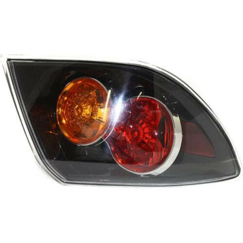 2007-2009 Mazda 3 Tail Lamp LH, Lens And Housing, Std Type, Hatchback.