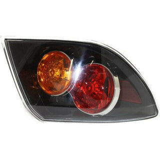 2007-2009 Mazda 3 Tail Lamp LH, Lens And Housing, Std Type, Hatchback.