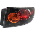 2004-2006 Mazda 3 Tail Lamp RH, Outer, Assembly, Sport Type Bumper, Sedan.