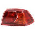 2008-2012 Mitsubishi Lancer Tail Lamp RH, Outer, Assembly W/o Turbo.