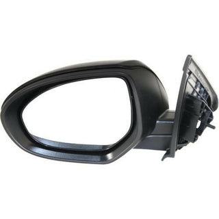 2010-2013 Mazda 3 Mirror LH, Power, Heated, Manual Fold, w/o Signal Lamp.