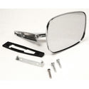 1969 Chevy Chevelle Door Mirror, w/Ribbed Base & Mounting Kit - LH - Classic 2 Current Fabrication