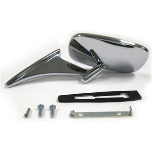 1970-1972 Chevy Chevelle, Monte Carlo Side Mirror, R=L, W/Ribbed Base.