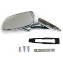 1970-1972 Chevy CHEVELLE, MONTE CARLO SIDE MIRROR, R=L, W/RIBBED BASE - Classic 2 Current Fabrication