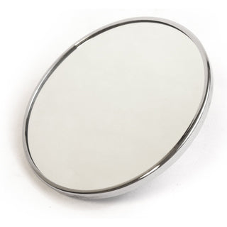 1947-1972 Chevy C10 Pickup Exterior Mirror Round Chrome Ribbed.