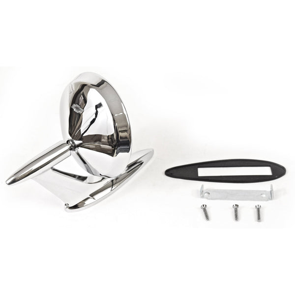 1959-1960 CHEVY FULL PASSENGER SIDE MIRROR ASSY, LH=RH.