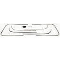 1955-1959 CHEVY C10 Pickup  DELUXE CAB TRIM 6PC/SET(EXTERIOR).