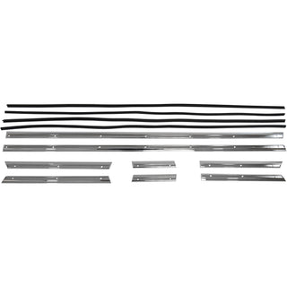 1963-1971 Mercedes-Benz W113 230/250/280SL Side Moulding Kit Upper Brass.