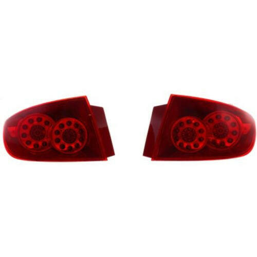 2004 Mazda 3 Clear Tail Lamp, All Red Lens, W/ Led, Sedan.