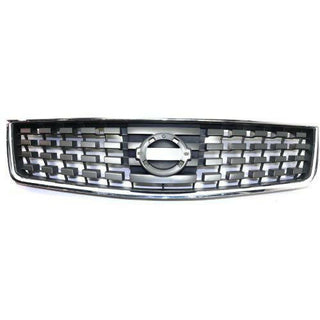 2007-2008 NissanSentra Grille, ABS Plastic Shell/Ptd- Insert-CAPA.