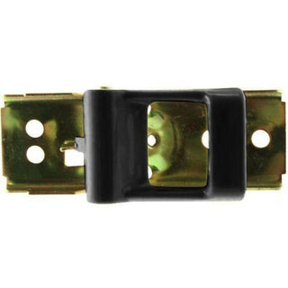 1980-1986 Nissan Pickup Front Door Handle, Metal, w/Black Plastic Lever.