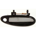 1995-1997 Nissan Maxima Front Door Handle RH, Black Bezel, Chrome Lever.