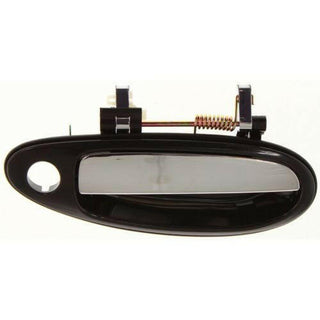 1995-1997 Nissan Maxima Front Door Handle RH, Black Bezel, Chrome Lever.