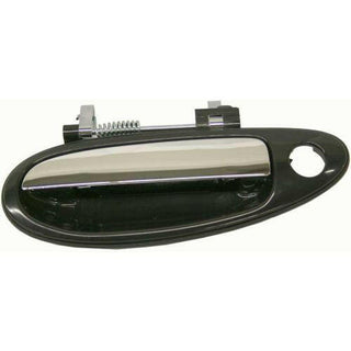 1995-1997 Nissan Maxima Front Door Handle LH, Black Bezel, Chrome Lever.