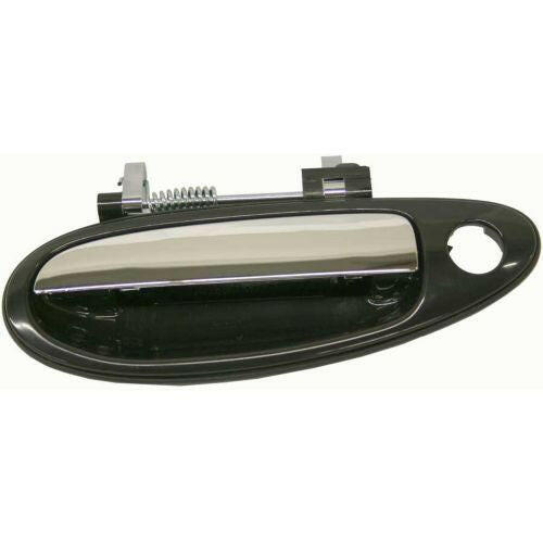 1995-1997 Nissan Maxima Front Door Handle LH, Black Bezel, Chrome Lever.