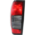 2000-2001 Nissan Frontier Tail Lamp LH, Red And Smoke.
