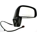 2007 Nissan Versa Mirror RH, Power, Manual Folding, Black, Hatchback/sedan.