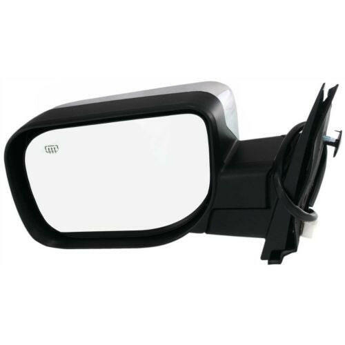 2004-2012 Nissan Armada Mirror LH, Power, Heated, Manual Fold, w/Chrome Cover.