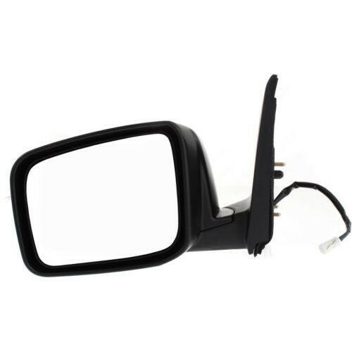 2008-2013 Nissan Rogue Mirror LH, Power, Heated, Manual Fold, Textured.