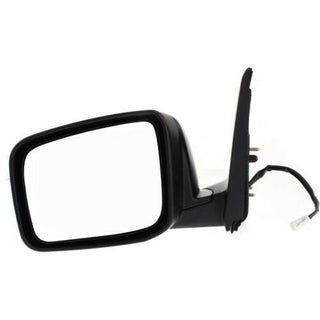 2008-2013 Nissan Rogue Mirror LH, Power, Heated, Manual Fold, Textured.