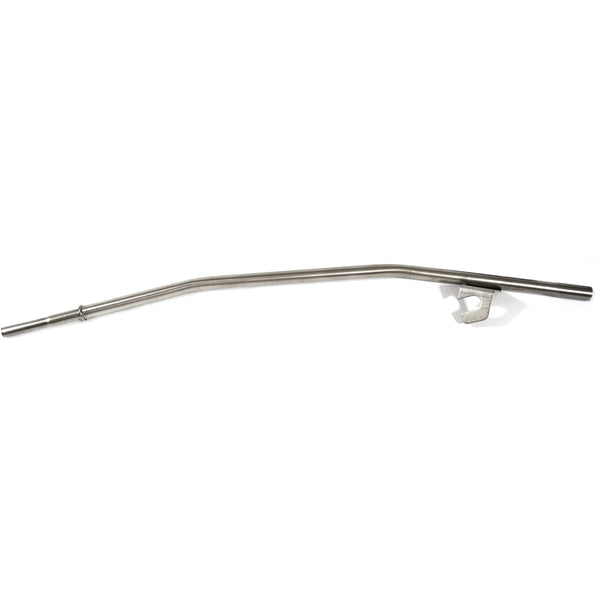 1986-1987 BUICK TURBO 3.8 OIL DIPSTICK TUBE (STAINLESS STEEL WITH BLACK PAINT).