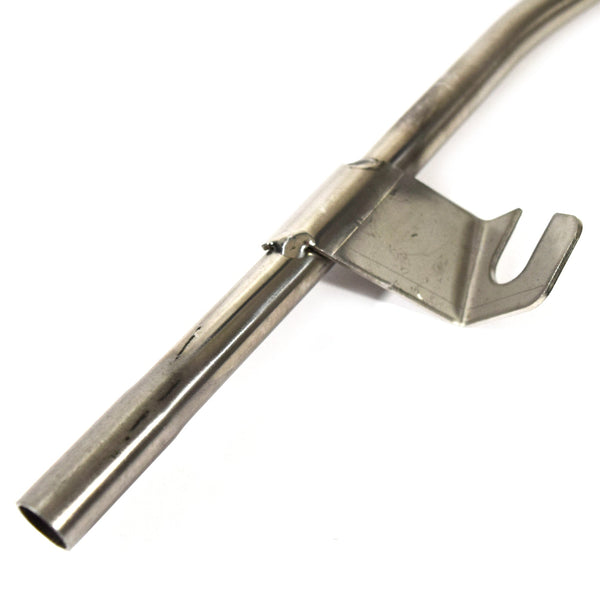 1986-1987 BUICK TURBO 3.8 OIL DIPSTICK TUBE (STAINLESS STEEL WITH BLACK PAINT).