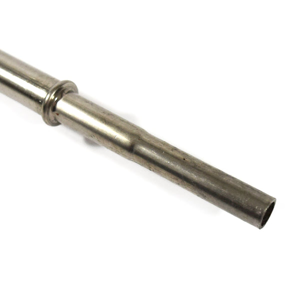 1986-1987 BUICK TURBO 3.8 OIL DIPSTICK TUBE (STAINLESS STEEL WITH BLACK PAINT).