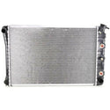 1973-1974 Chevy C20 Pickup Radiator, 26x17 core, Aluminum, Uni-fit.