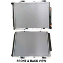 1998-2002 Mercedes Benz E320 Radiator, 6cyl, 3.2L, 195c.i., (210) Chassis.