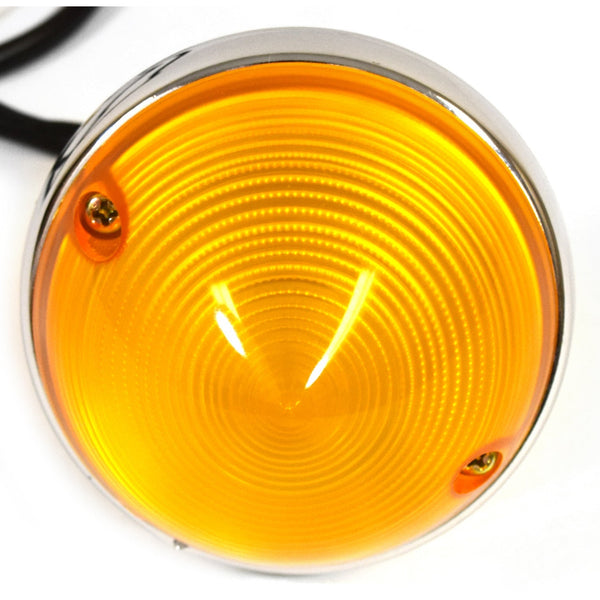 1955-1957 Chevy C10 Pickup Parking Light Assembly 12V Yellow.