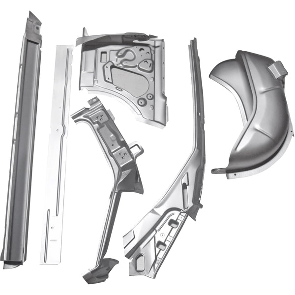 1966-1967 Chevy Nova Front Frame Combination Weld Thru Primer LH.