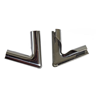1973-1977 GM A Body OPERA WINDOW TRIM CORNERS -PAIR (STAINLESS, USE FOR PLASTIC TRIMS) - Classic 2 Current Fabrication