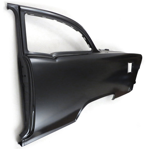1955 Chevy One-Fifty Series Sedan Quarter Panel w/Window Frame Skin No Trim Holes LH.