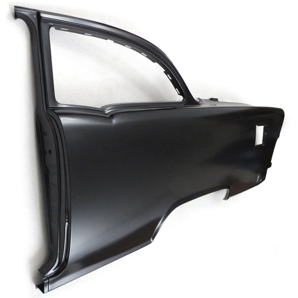1955 Chevy Bel Air Sedan Quarter Panel w/Window Frame Skin No Trim Holes LH.